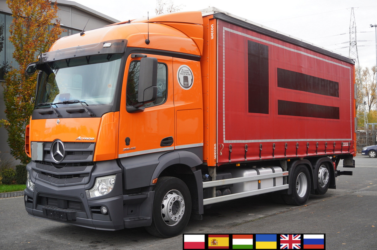 MERCEDES-BENZ Actros 2545 6×2 MP5 / FULL ADR / Curtainsider 17 EPAL - Camion cu prelată: Foto 1 MERCEDES-BENZ Actros 2545 6×2 MP5 / FULL ADR / Curtainsider 17 EPAL - Camion cu prelată: Foto 1