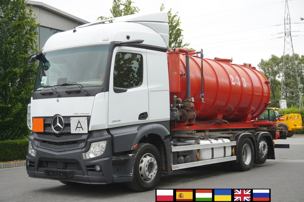 MERCEDES-BENZ Actros 2545 6 × 2 MP5 / NEW septic barrel 13000 L - Camion cisternă: Foto 1 MERCEDES-BENZ Actros 2545 6 × 2 MP5 / NEW septic barrel 13000 L - Camion cisternă: Foto 1