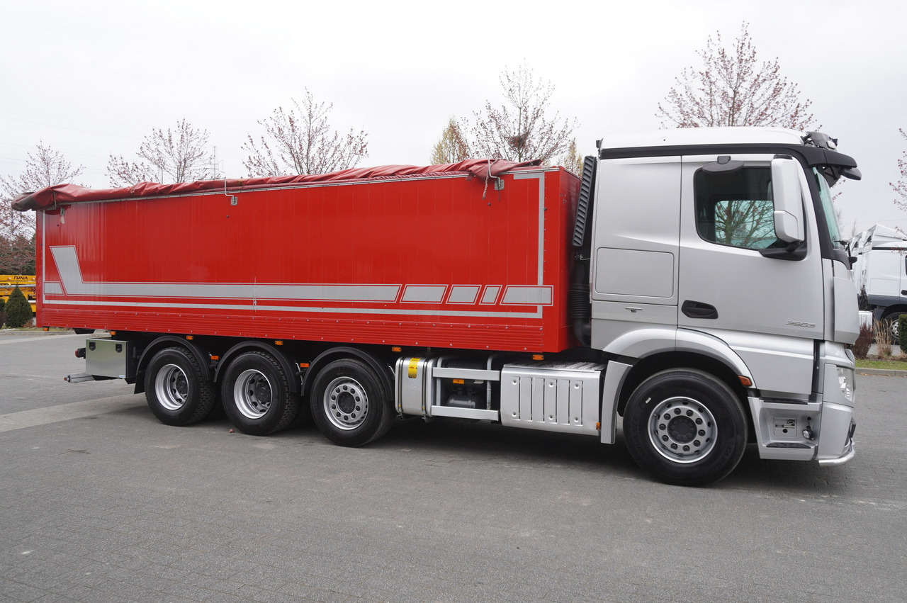 Camion platformă MERCEDES-BENZ Actros 3563 8x4 / Tipper for grain 20 t load capacity: Foto 10