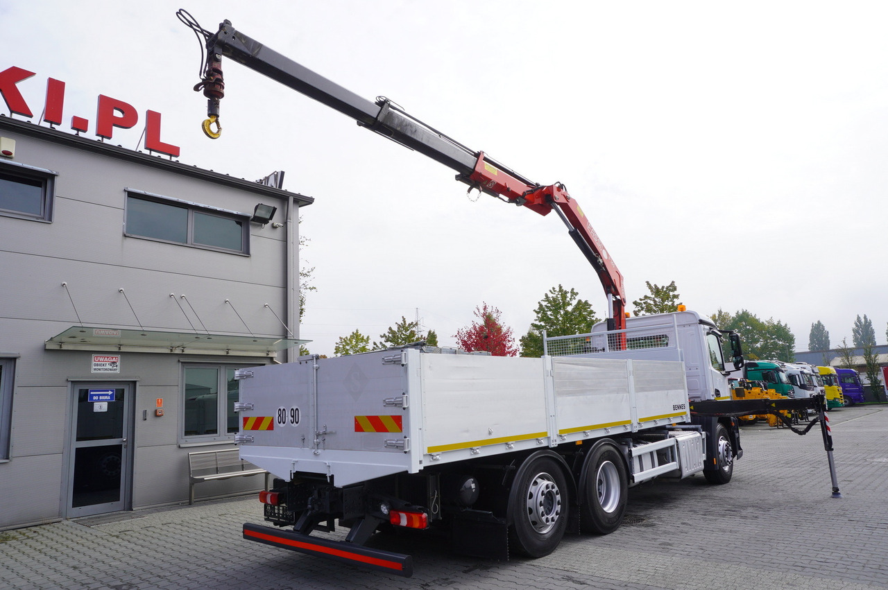 MERCEDES-BENZ Antos 2540 / Flatbed 15 EPAL / Fassi F165 / 6.1 t / 8 m reach / remote control / rotator / 1600 MTH / steered axle - Camion cu macara: Foto 3 MERCEDES-BENZ Antos 2540 / Flatbed 15 EPAL / Fassi F165 / 6.1 t / 8 m reach / remote control / rotator / 1600 MTH / steered axle - Camion cu macara: Foto 3
