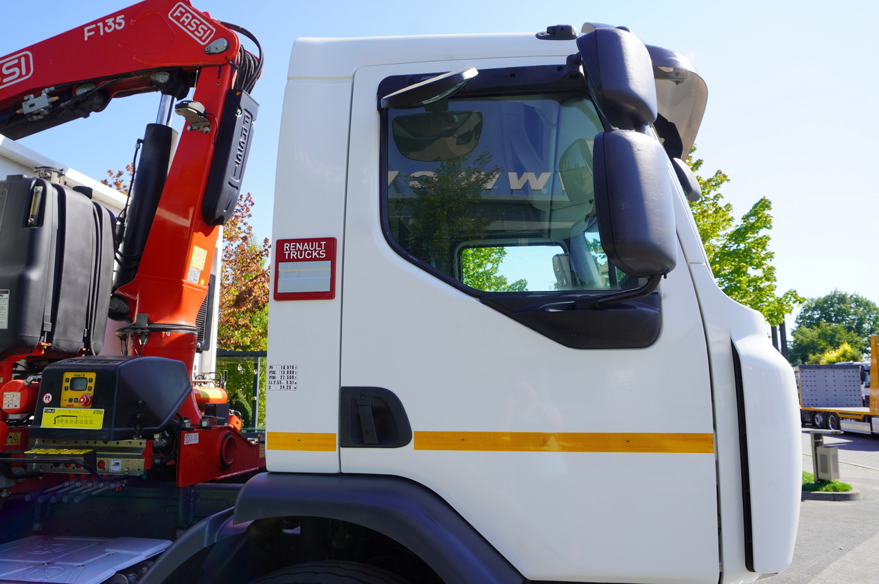 Camion platformă, Camion cu macara RENAULT C280 DTI 8 / FASSI crane 5.6 T / range 8 m / Flatbed 15 EPAL: Foto 13