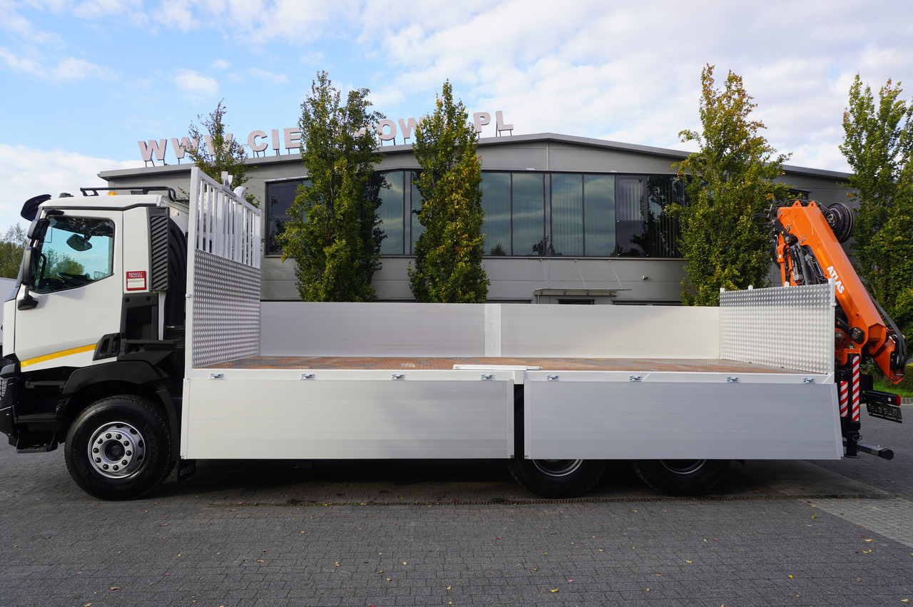 RENAULT C380 Comfort 6x4 / Atlas 172.3E crane / Range 12.3 m / capacity 6.1 t / Flatbed 17 EPAL - Camion cu macara: Foto 3 RENAULT C380 Comfort 6x4 / Atlas 172.3E crane / Range 12.3 m / capacity 6.1 t / Flatbed 17 EPAL - Camion cu macara: Foto 3