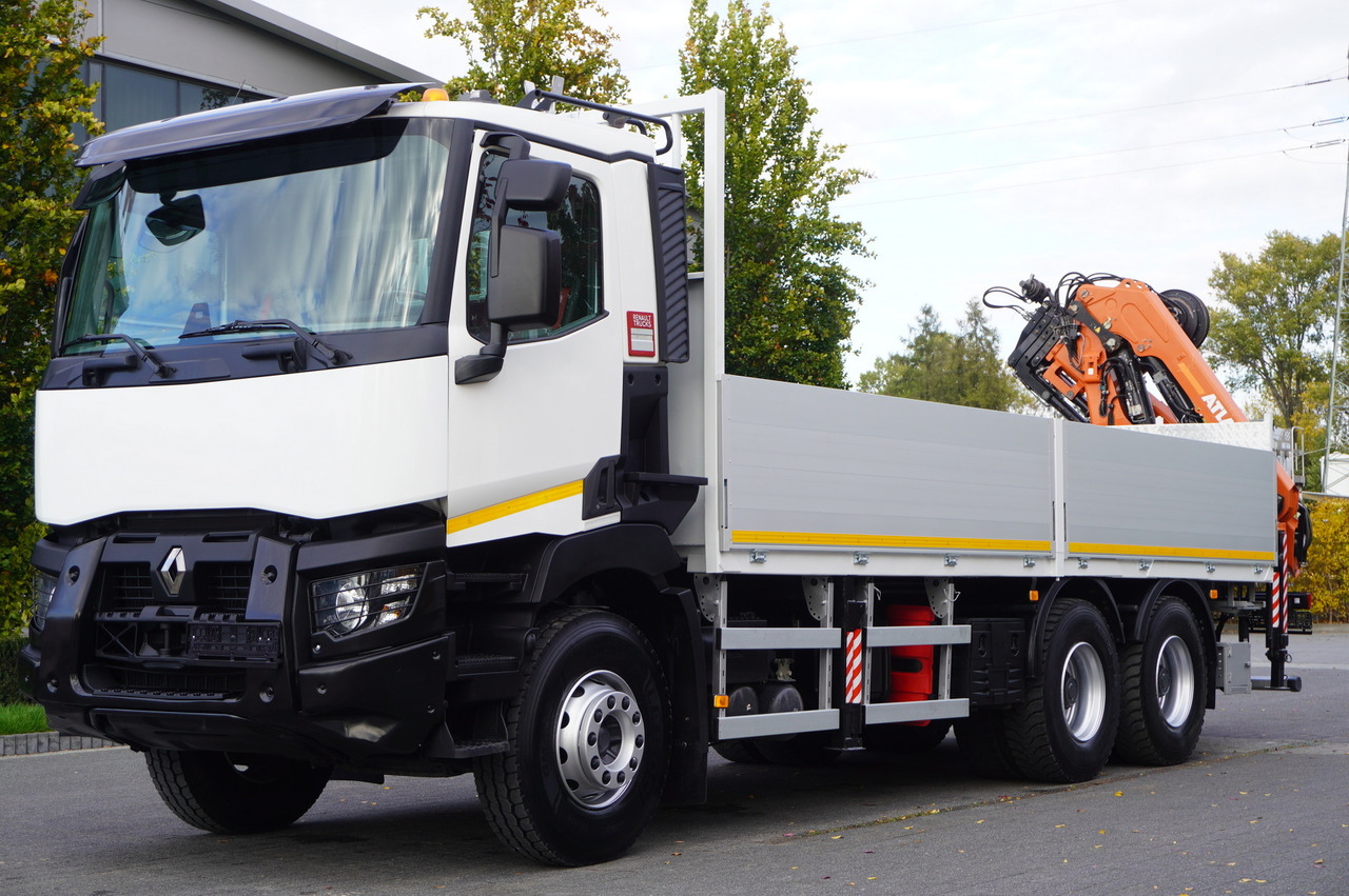RENAULT C380 Comfort 6x4 / Atlas 172.3E crane / Range 12.3 m / capacity 6.1 t / Flatbed 17 EPAL - Camion platformă, Camion cu macara: Foto 2 RENAULT C380 Comfort 6x4 / Atlas 172.3E crane / Range 12.3 m / capacity 6.1 t / Flatbed 17 EPAL - Camion platformă, Camion cu macara: Foto 2