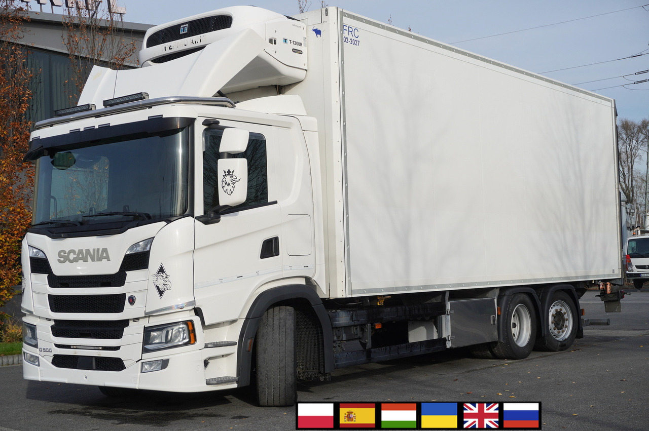 SCANIA G500 6x2 / Schmitz Refrigerator 19 EPAL Multitemperatura / Thermoking T1200R / Steering axle / 280 cm height - Camion frigider: Foto 1 SCANIA G500 6x2 / Schmitz Refrigerator 19 EPAL Multitemperatura / Thermoking T1200R / Steering axle / 280 cm height - Camion frigider: Foto 1