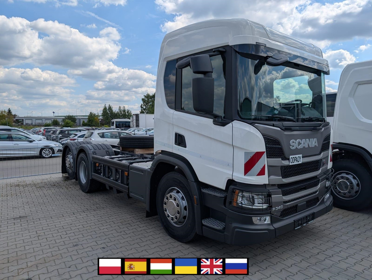 SCANIA P 340 B6x2*4NA / chassis frame / steering axle / CNG / large cab / 8 units - Autogunoiere: Foto 1 SCANIA P 340 B6x2*4NA / chassis frame / steering axle / CNG / large cab / 8 units - Autogunoiere: Foto 1