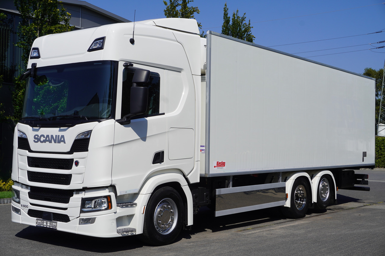 SCANIA R500 Hook-Up Refrigerated Truck KIESLING 20 EPAL / Carrier Supra 1250 Silent - Camion frigider: Foto 1 SCANIA R500 Hook-Up Refrigerated Truck KIESLING 20 EPAL / Carrier Supra 1250 Silent - Camion frigider: Foto 1