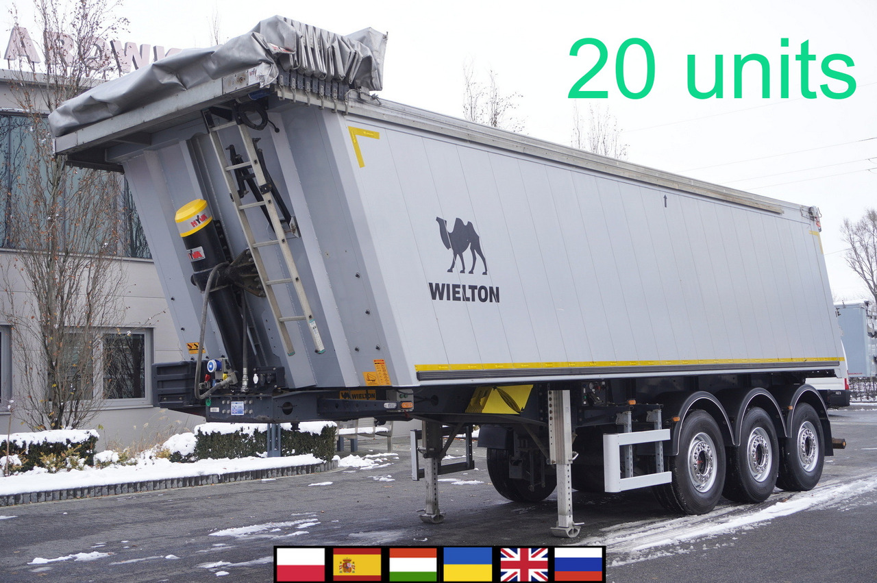 WIELTON NW-3 / weight 6.2 t / capacity 38m3 / Electrically folded roof / Teflon / 20 units, 2022 - Semiremorcă basculantă: Foto 1 WIELTON NW-3 / weight 6.2 t / capacity 38m3 / Electrically folded roof / Teflon / 20 units, 2022 - Semiremorcă basculantă: Foto 1