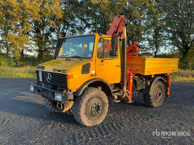 1994 Mercedes-Benz Unimog 427 4x4 Utility Truck - Camion platformă, Camion cu macara: Foto 2 1994 Mercedes-Benz Unimog 427 4x4 Utility Truck - Camion platformă, Camion cu macara: Foto 2