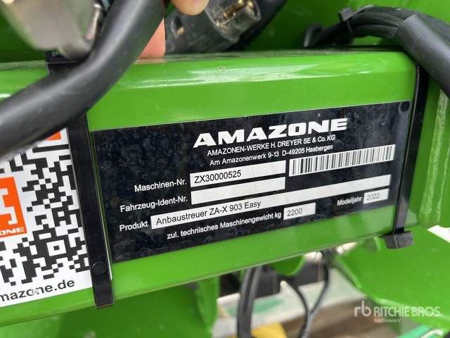 2022 Amazone ZA-X 903 Easy Fertilizer Spreader - Imprastietor îngrăşăminte: Foto 3 2022 Amazone ZA-X 903 Easy Fertilizer Spreader - Imprastietor îngrăşăminte: Foto 3