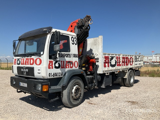 2000 MAN 18.224LC 2000 Palfinger PK21000 6100 kg ... Flatbed Truck with Crane - Camion platformă, Camion cu macara: Foto 3 2000 MAN 18.224LC 2000 Palfinger PK21000 6100 kg ... Flatbed Truck with Crane - Camion platformă, Camion cu macara: Foto 3