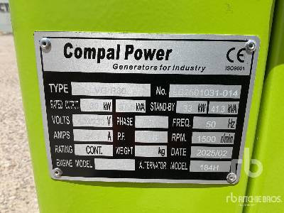 COMPAL VG-R30 41 kVA (Unused) - Generator electric: Foto 5 COMPAL VG-R30 41 kVA (Unused) - Generator electric: Foto 5