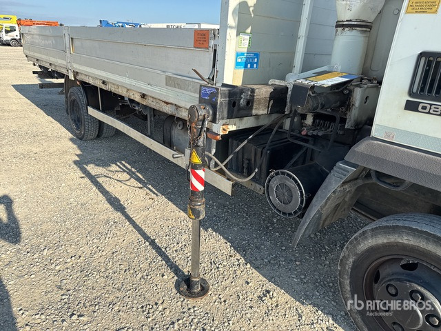 Camion platformă, Camion cu macara 1996 DAF 150E2 PM 4622 2000 kg on 4x2 Flatbed Truck with Crane: Foto 6