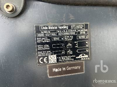 LINDE H80D-03/1000 8000 kg - Motostivuitor: Foto 5 LINDE H80D-03/1000 8000 kg - Motostivuitor: Foto 5