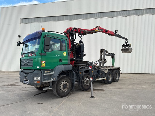 2006 MAN TGA 35.350 8x4 Camion Ampliroll Grue Palfi ... Roll-Off Truck - Camion cu cârlig, Camion cu macara: Foto 2 2006 MAN TGA 35.350 8x4 Camion Ampliroll Grue Palfi ... Roll-Off Truck - Camion cu cârlig, Camion cu macara: Foto 2