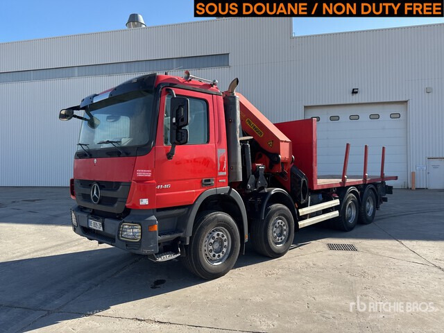 2010 Mercedes-Benz Actros 4146 2005 Palfinger PK56002 17420 kg ... Flatbed Truck with Crane - Camion platformă, Camion cu macara: Foto 1 2010 Mercedes-Benz Actros 4146 2005 Palfinger PK56002 17420 kg ... Flatbed Truck with Crane - Camion platformă, Camion cu macara: Foto 1