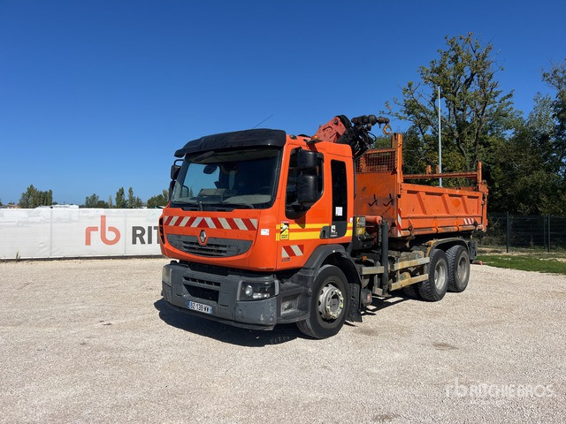 2012 Renault Premium Lander 430 DXI 2011 Palfinger PK16001K 5460 kg ... Dump Truck with Crane - Camion basculantă: Foto 1 2012 Renault Premium Lander 430 DXI 2011 Palfinger PK16001K 5460 kg ... Dump Truck with Crane - Camion basculantă: Foto 1