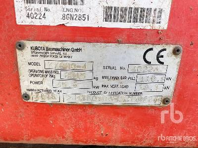 KUBOTA KX80-4 Pelle Sur Chenilles - Excavator pe şenile: Foto 5 KUBOTA KX80-4 Pelle Sur Chenilles - Excavator pe şenile: Foto 5