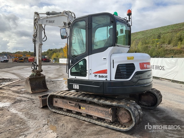 2013 Bobcat E80 EA Tracked Excavator - Excavator pe şenile: Foto 4 2013 Bobcat E80 EA Tracked Excavator - Excavator pe şenile: Foto 4
