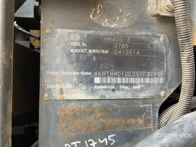 2014 Komatsu HM400-3 Articulated Dump Truck - Camion articulat: Foto 2 2014 Komatsu HM400-3 Articulated Dump Truck - Camion articulat: Foto 2