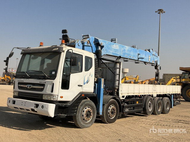 2015 Tata Daewoo Novus SE 2015 Dong Yang SS7506S 20 ton S ... Flatbed Truck with Crane - Camion platformă, Camion cu macara: Foto 2 2015 Tata Daewoo Novus SE 2015 Dong Yang SS7506S 20 ton S ... Flatbed Truck with Crane - Camion platformă, Camion cu macara: Foto 2