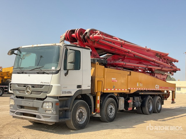 2019 Mercedes Benz Actros 4144 2019 Sany SYM5449THB 56 m on 8x ... Concrete Pump Truck - Autopompă de beton: Foto 1 2019 Mercedes Benz Actros 4144 2019 Sany SYM5449THB 56 m on 8x ... Concrete Pump Truck - Autopompă de beton: Foto 1
