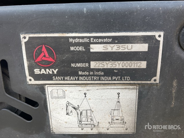 2022 Sany SY35U Mini Excavator: <6.6t - Mini excavator: Foto 3 2022 Sany SY35U Mini Excavator: <6.6t - Mini excavator: Foto 3