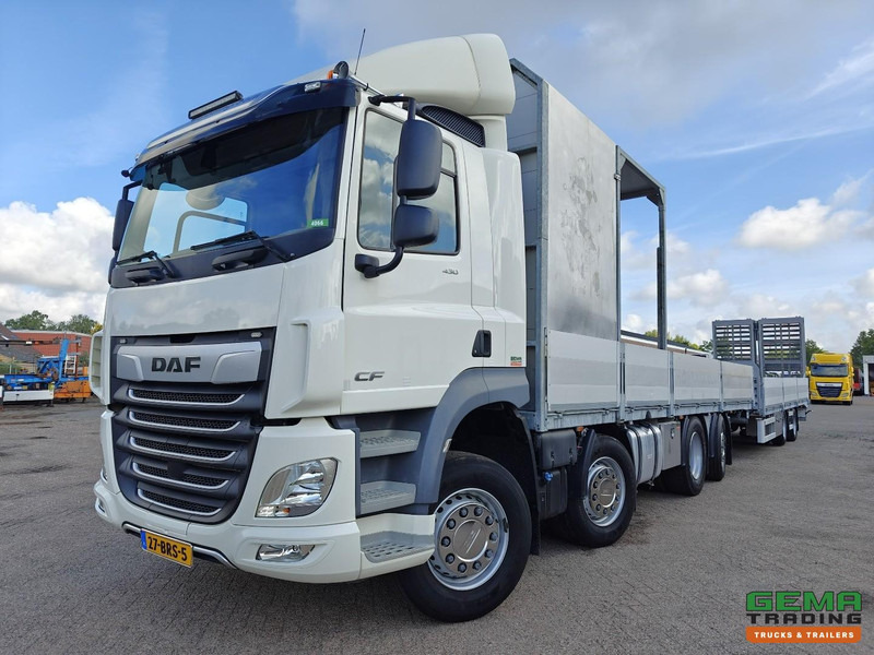 DAF CF 430 FAX 8x2/6 Dagcabine Euro6D - Machine Transporter + 2assige Aanhanger - Hydraulische Rampen - Afneembare 10.000L WaterTank - 20.000km! Origineel - Camion transport auto: Foto 1 DAF CF 430 FAX 8x2/6 Dagcabine Euro6D - Machine Transporter + 2assige Aanhanger - Hydraulische Rampen - Afneembare 10.000L WaterTank - 20.000km! Origineel - Camion transport auto: Foto 1