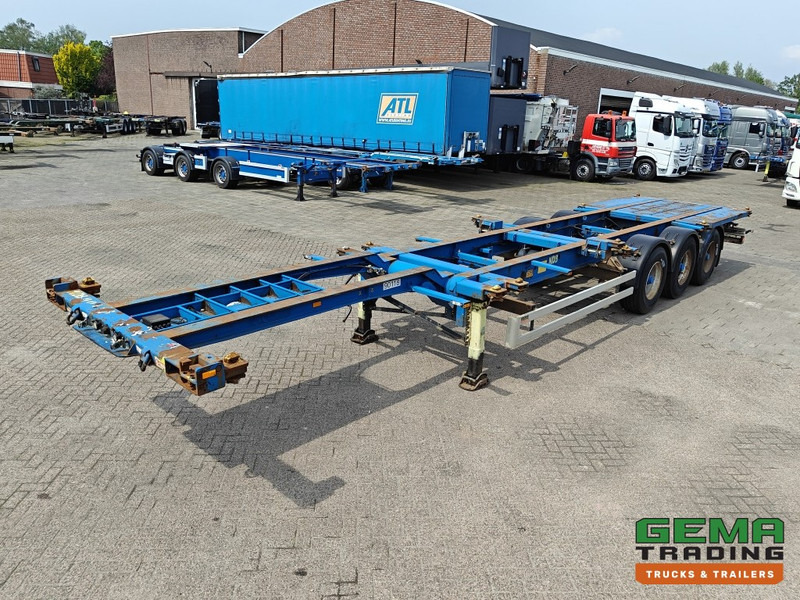 Krone SDC 27 3 assen BPW - DrumBrakes - 5340KG - 2x 20FT 1x 30FT 1x40FT - NL kenteken - Semiremorcă transport containere/ Swap body: Foto 2 Krone SDC 27 3 assen BPW - DrumBrakes - 5340KG - 2x 20FT 1x 30FT 1x40FT - NL kenteken - Semiremorcă transport containere/ Swap body: Foto 2