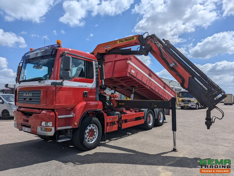 MAN TGA 26.430 6x4 Dagcab Euro3 - Kipper + Palfinger PK23002 - Afstandsbediening - 291.000km - Camion basculantă, Camion cu macara: Foto 1 MAN TGA 26.430 6x4 Dagcab Euro3 - Kipper + Palfinger PK23002 - Afstandsbediening - 291.000km - Camion basculantă, Camion cu macara: Foto 1