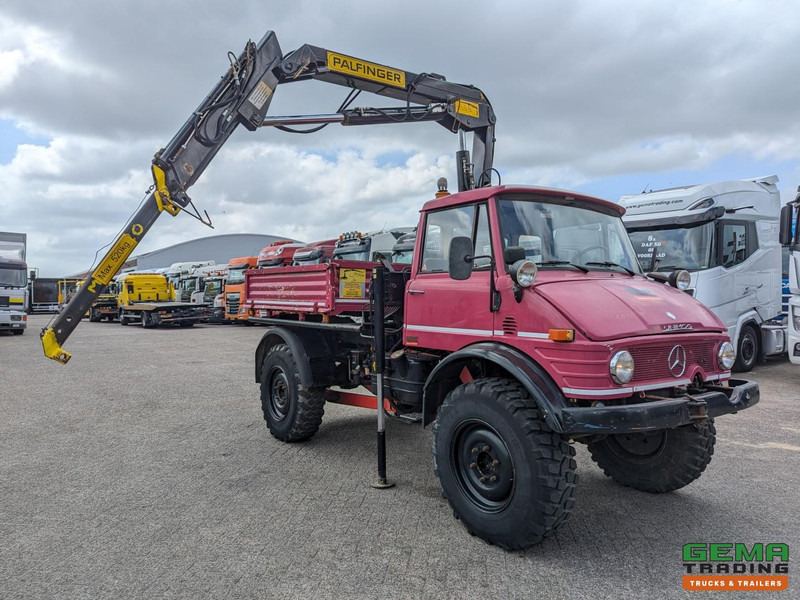 Unimog 416/U1100 4x4 - Hiab PK4600A - Open laadbak - Lier - Vangmuil/trekhaak - Mercedes Benz - Camion cu macara: Foto 2 Unimog 416/U1100 4x4 - Hiab PK4600A - Open laadbak - Lier - Vangmuil/trekhaak - Mercedes Benz - Camion cu macara: Foto 2