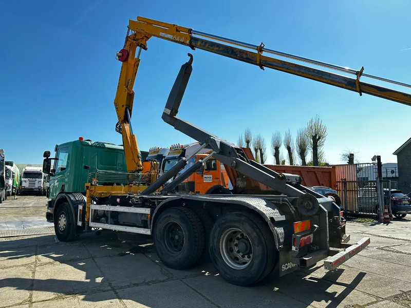 Scania P114-380 6X2 Ampirol + Heila 13000 5T Crane Manual Gear - Camion transport containere/ Swap body: Foto 3 Scania P114-380 6X2 Ampirol + Heila 13000 5T Crane Manual Gear - Camion transport containere/ Swap body: Foto 3