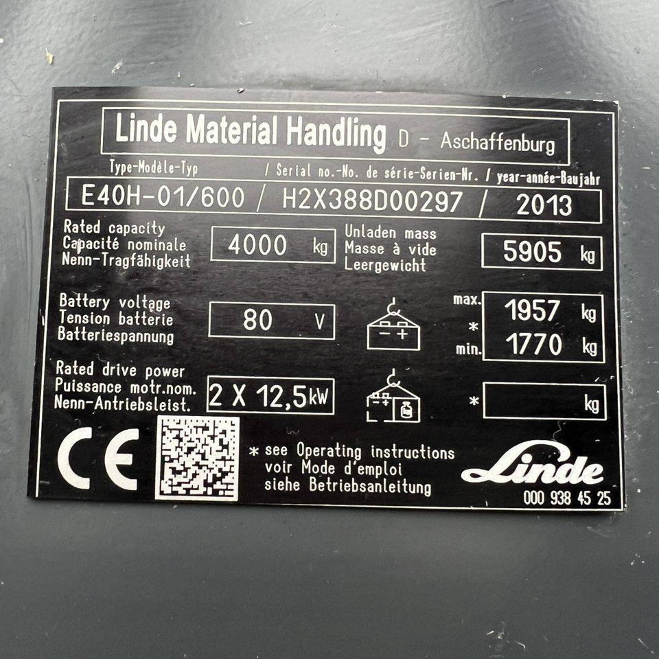 Electrostivuitor Linde E40/600H(388) High: Foto 19