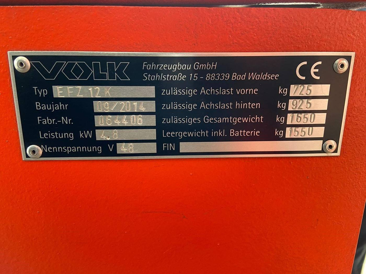 Volk EFZ12K - Tractor electric: Foto 3 Volk EFZ12K - Tractor electric: Foto 3