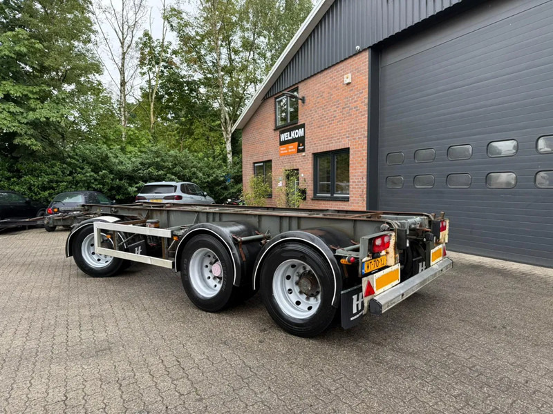 GS Meppel 28T Kiepende containeraanhangwagen! 640cm systeemlengte Centrale smering - Semiremorcă transport containere/ Swap body: Foto 2 GS Meppel 28T Kiepende containeraanhangwagen! 640cm systeemlengte Centrale smering - Semiremorcă transport containere/ Swap body: Foto 2
