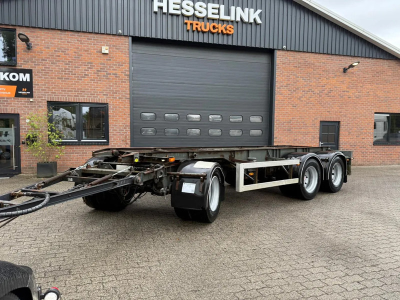 GS Meppel 28T Kiepende containeraanhangwagen! 640cm systeemlengte Centrale smering - Semiremorcă transport containere/ Swap body: Foto 1 GS Meppel 28T Kiepende containeraanhangwagen! 640cm systeemlengte Centrale smering - Semiremorcă transport containere/ Swap body: Foto 1