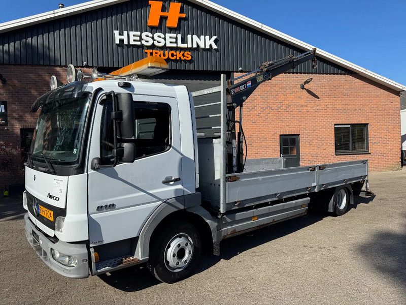 Mercedes-Benz Atego 818 Machinery transporter + Hiab Crane 288.360KM NL Truck - Camion transport auto, Camion cu macara: Foto 1 Mercedes-Benz Atego 818 Machinery transporter + Hiab Crane 288.360KM NL Truck - Camion transport auto, Camion cu macara: Foto 1