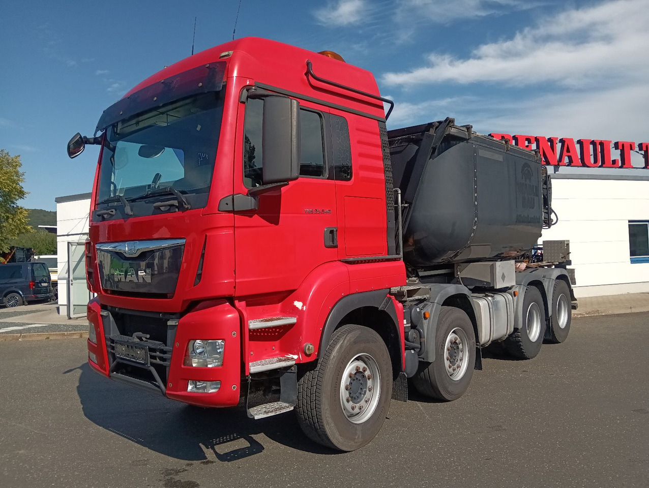 MAN TGS 35:480 8x4BL MEILLER ISO-Teerbirne RETARDER - Camion basculantă: Foto 1 MAN TGS 35:480 8x4BL MEILLER ISO-Teerbirne RETARDER - Camion basculantă: Foto 1