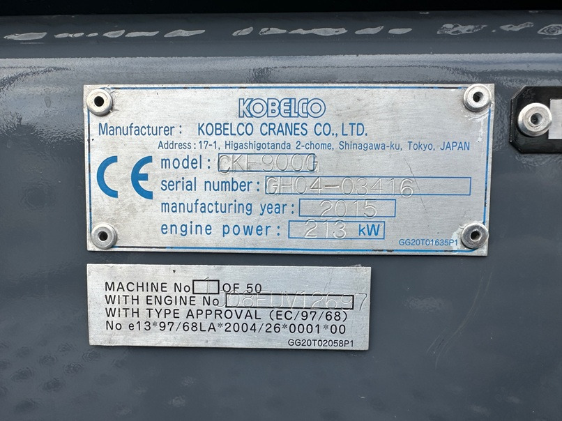 KOBELCO CKE900G-2 - 100 Ton Crawler Crane - Excellent Condition - Macara pe senile: Foto 5 KOBELCO CKE900G-2 - 100 Ton Crawler Crane - Excellent Condition - Macara pe senile: Foto 5