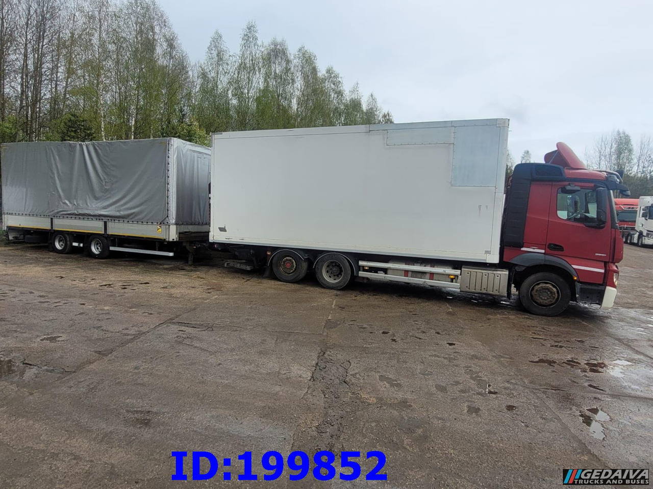 MERCEDES-BENZ Actros 2551 6x2 Euro5 + tilt trailer - Camion furgon: Foto 2 MERCEDES-BENZ Actros 2551 6x2 Euro5 + tilt trailer - Camion furgon: Foto 2