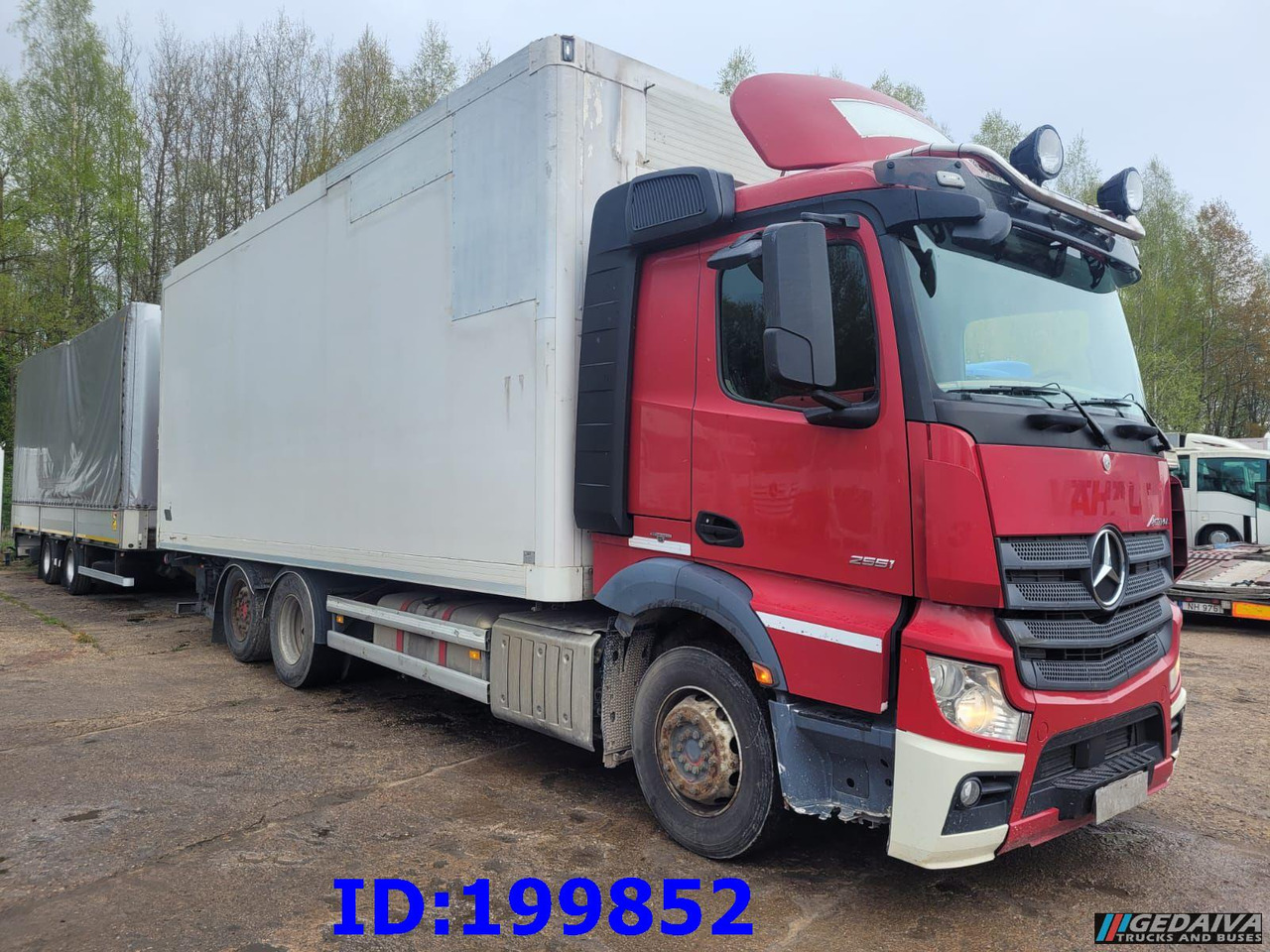 MERCEDES-BENZ Actros 2551 6x2 Euro5 + tilt trailer - Camion furgon: Foto 1 MERCEDES-BENZ Actros 2551 6x2 Euro5 + tilt trailer - Camion furgon: Foto 1