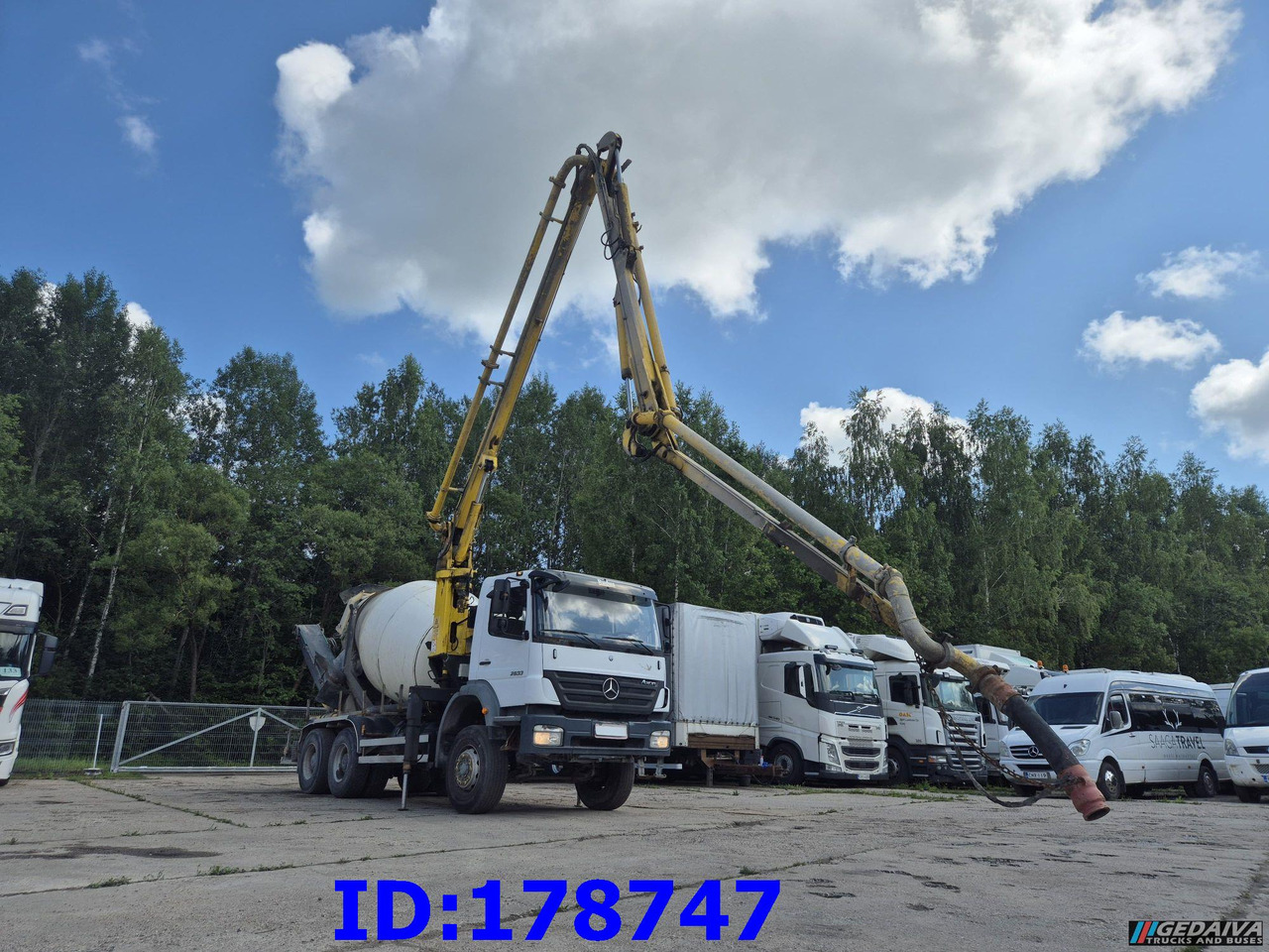 MERCEDES-BENZ Axor 2633 6x4 Schwing 750 - Autopompă de beton: Foto 3 MERCEDES-BENZ Axor 2633 6x4 Schwing 750 - Autopompă de beton: Foto 3