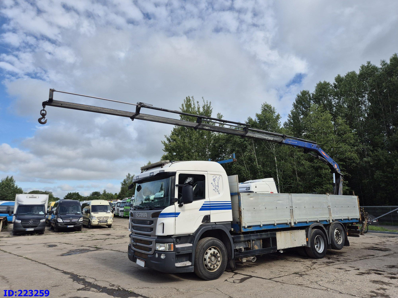 SCANIA P450 6x2 Steering axle Euro6 + PM 13.5SP - Camion platformă: Foto 1 SCANIA P450 6x2 Steering axle Euro6 + PM 13.5SP - Camion platformă: Foto 1