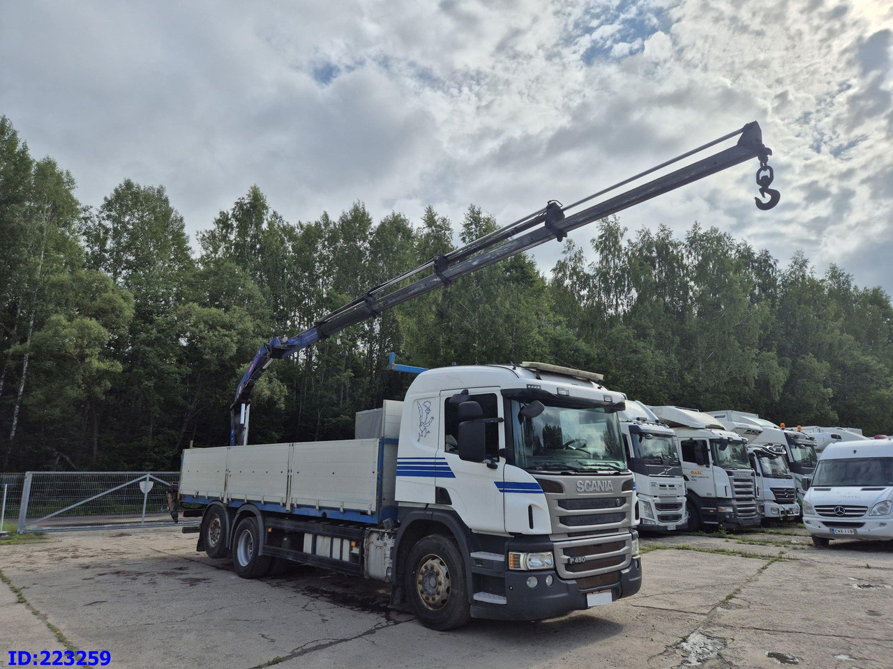 SCANIA P450 6x2 Steering axle Euro6 + PM 13.5SP - Camion platformă: Foto 4 SCANIA P450 6x2 Steering axle Euro6 + PM 13.5SP - Camion platformă: Foto 4