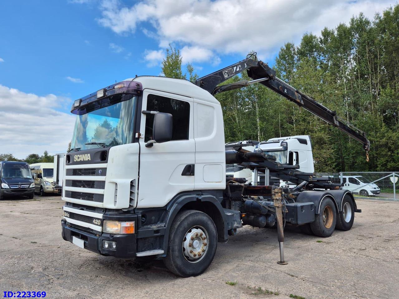 SCANIA R124 420 + Crane HIAB 140AW - Camion basculantă: Foto 1 SCANIA R124 420 + Crane HIAB 140AW - Camion basculantă: Foto 1