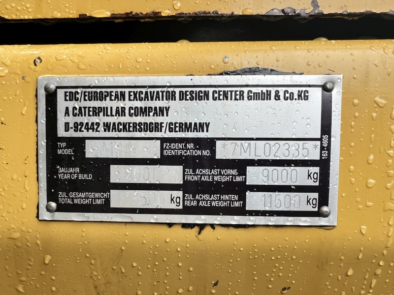 Excavator pe roţi Caterpillar M 315 (111063): Foto 7