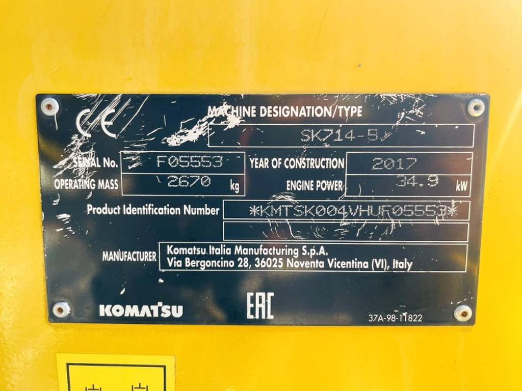 Komatsu SK714-5 (4065) - Mini încărcător: Foto 3 Komatsu SK714-5 (4065) - Mini încărcător: Foto 3