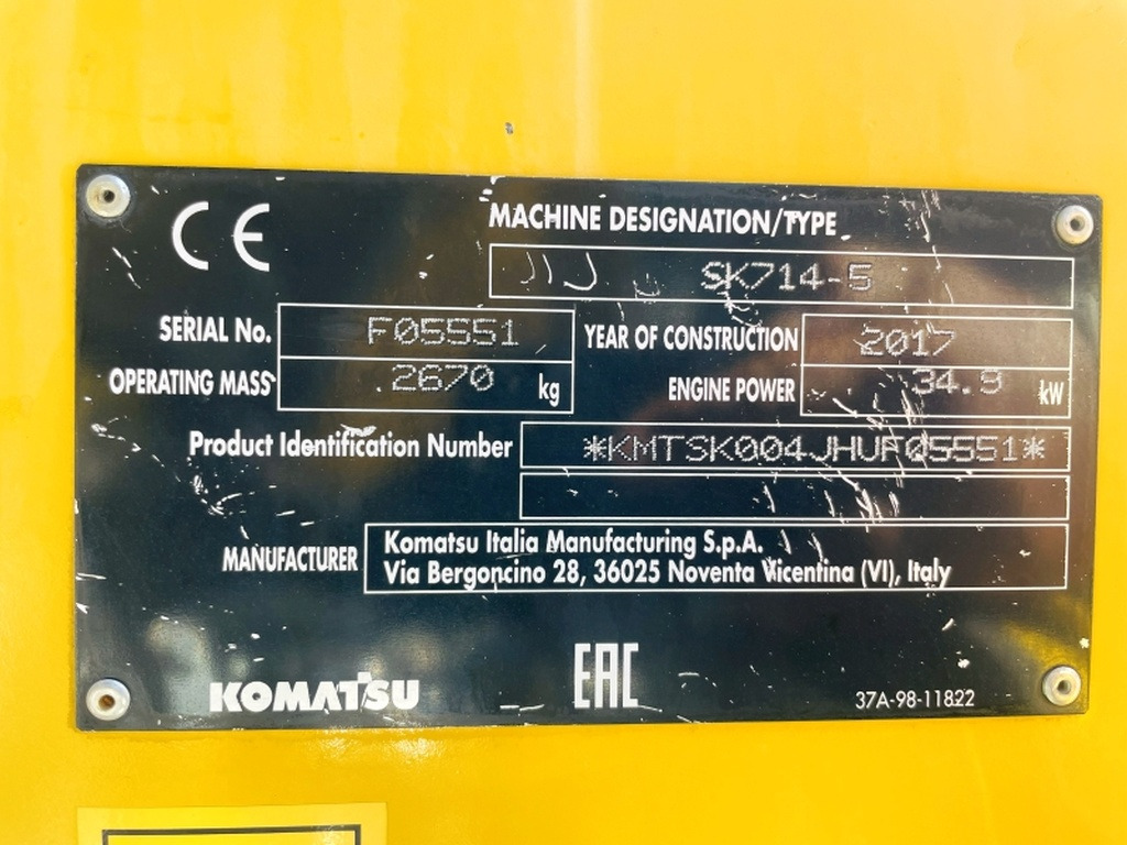 Komatsu SK714-5 (4067) - Mini încărcător: Foto 3 Komatsu SK714-5 (4067) - Mini încărcător: Foto 3