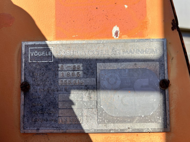 Finisor de asfalt Vögele Super1700 (110877): Foto 8 Finisor de asfalt Vögele Super1700 (110877): Foto 8