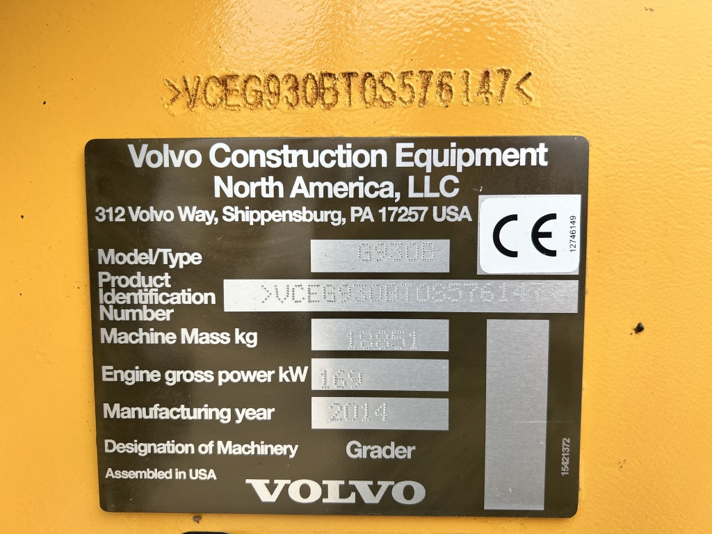 Autogreder Volvo G 930 B (111500): Foto 9 Autogreder Volvo G 930 B (111500): Foto 9