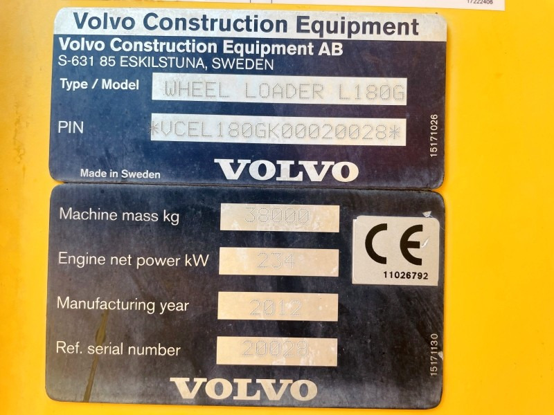 Volvo L180G HL (3636) - Încărcător frontal pe pneuri: Foto 4 Volvo L180G HL (3636) - Încărcător frontal pe pneuri: Foto 4